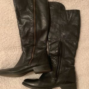Steve Madden Black Riding Boots